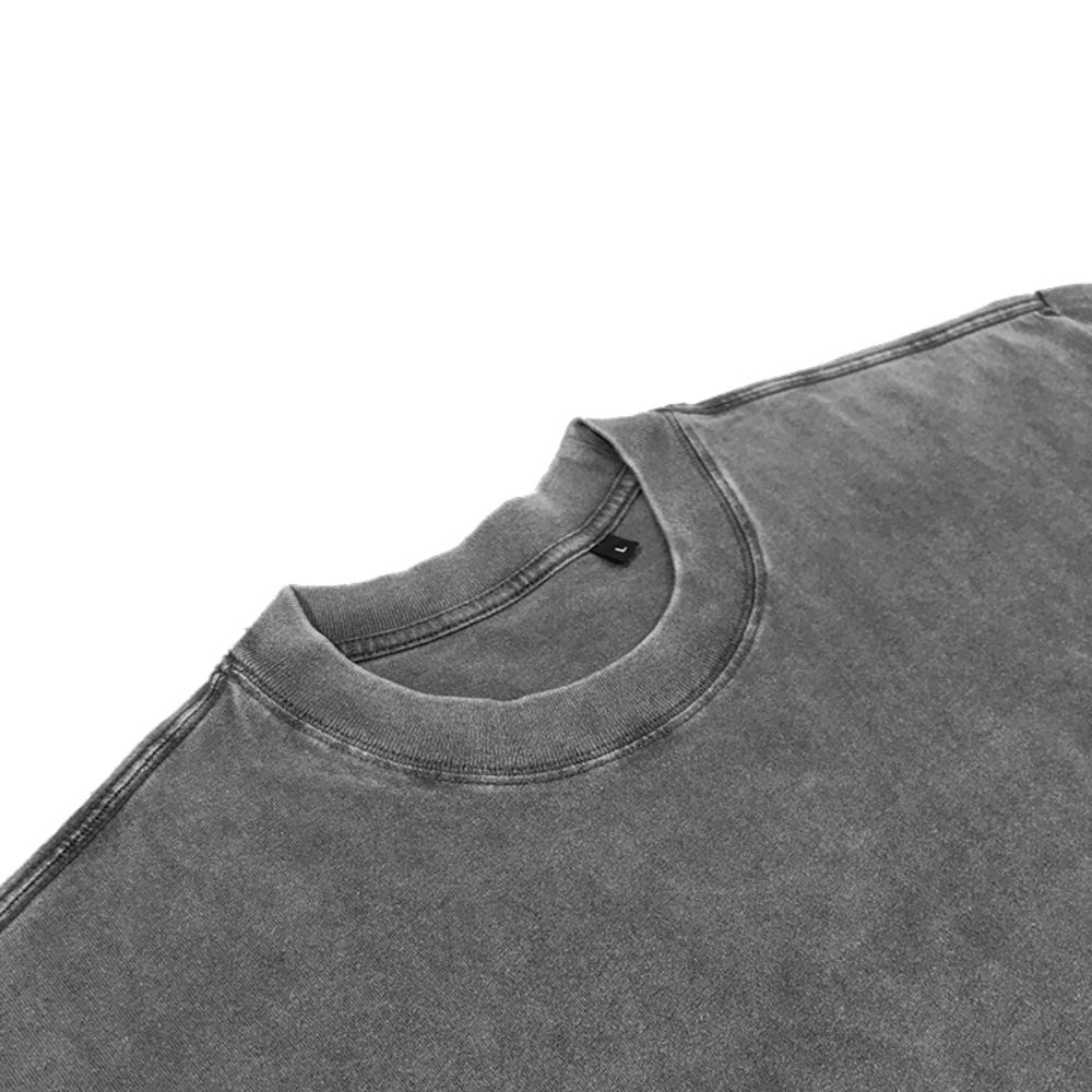 Calm Your Mind Retro Flame Text Design T-Shirt - Image 2