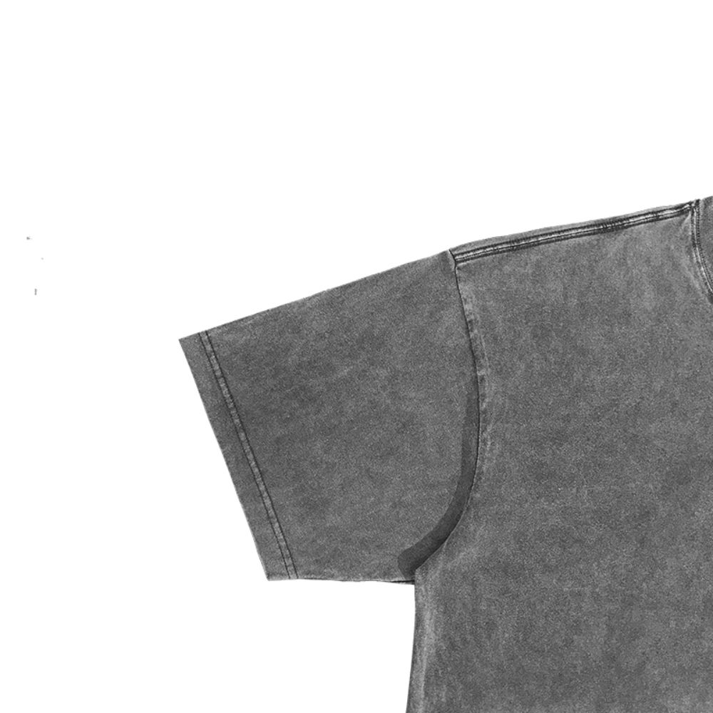 Calm Your Mind Retro Flame Text Design T-Shirt - Image 3