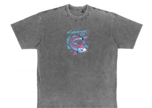 Cyberpunk Koi Fish Futuristic Design T-Shirt