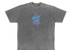 Hearty Skeleton Hand Heart Sign Graphic T-Shirt