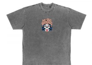 More Brains Zombie Head Cartoon Graphic T-Shirt