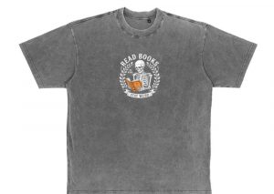 Read Books Stay Weird Skeleton Reading Design T-Shirt