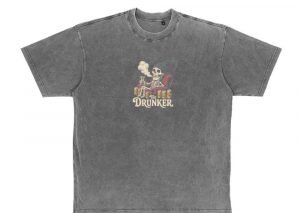 The Drunker Skeleton Beer Mug Design T-Shirt